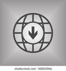  Arrow   icon,vector. Flat design.