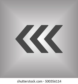  Arrow  icon,vector. Flat design. 