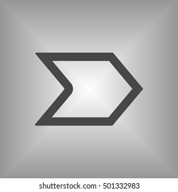  Arrow  icon,vector. Flat design.