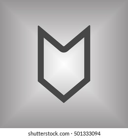  Arrow  icon,vector. Flat design.