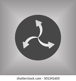  Arrow   icon,vector. Flat design.
