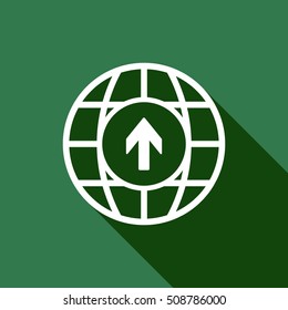  Arrow   icon,vector. Flat design.