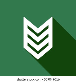  Arrow  icon,vector. Flat design.