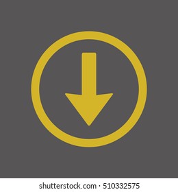  Arrow   icon,vector. Flat design.