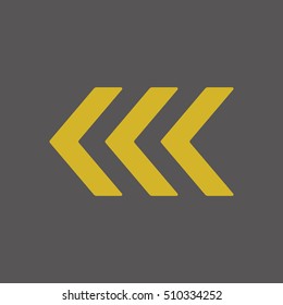  Arrow  icon,vector. Flat design. 