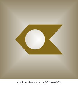  Arrow  icon,vector. Flat design. 