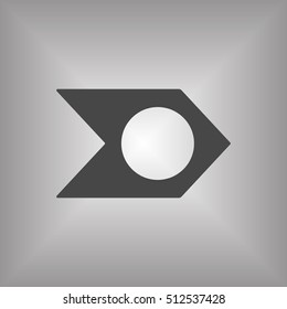  Arrow  icon,vector. Flat design. 