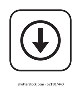  Arrow   icon,vector. Flat design.