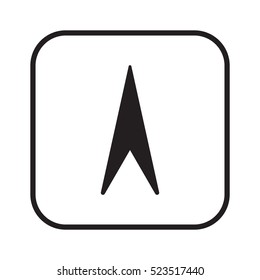  Arrow   icon,vector. Flat design.