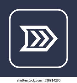  Arrow  icon,vector. Flat design. 