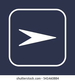  Arrow   icon,vector. Flat design.