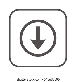  Arrow   icon,vector. Flat design.