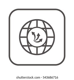  Arrow   icon,vector. Flat design.