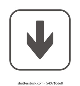  Arrow   icon,vector. Flat design.