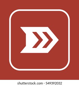  Arrow  icon,vector. Flat design. 