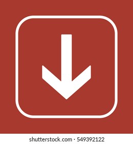  Arrow  icon,vector. Flat design. 