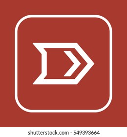  Arrow  icon,vector. Flat design. 