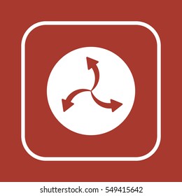  Arrow   icon,vector. Flat design.