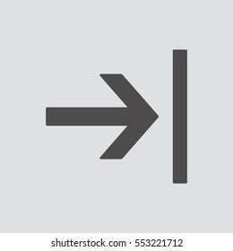  Arrow  icon,vector. Flat design. 