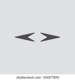  Arrow   icon,vector. Flat design.