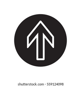  Arrow   icon,vector. Flat design.