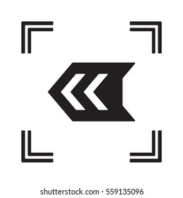  Arrow  icon,vector. Flat design. 
