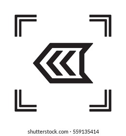  Arrow  icon,vector. Flat design. 