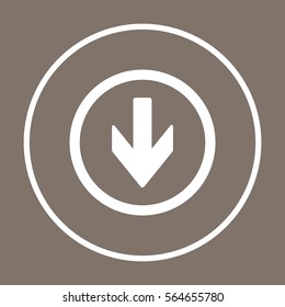  Arrow   icon,vector. Flat design.