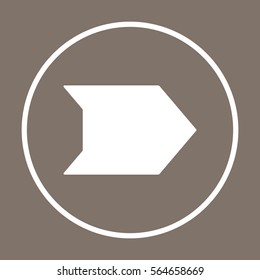  Arrow  icon,vector. Flat design. 