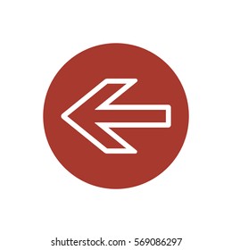  Arrow   icon,vector. Flat design.
