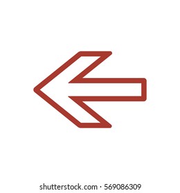  Arrow   icon,vector. Flat design.
