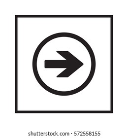  Arrow   icon,vector. Flat design.