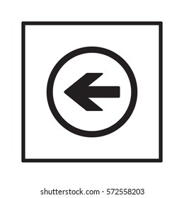  Arrow   icon,vector. Flat design.