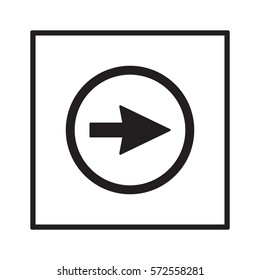  Arrow   icon,vector. Flat design.