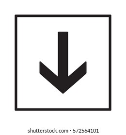  Arrow  icon,vector. Flat design. 