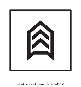  Arrow  icon,vector. Flat design. 