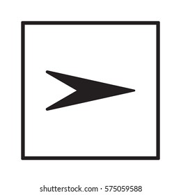 Arrow   icon,vector. Flat design.