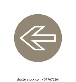  Arrow   icon,vector. Flat design.