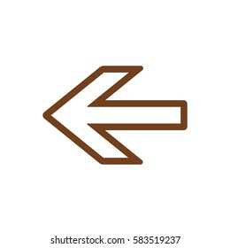  Arrow   icon,vector. Flat design.