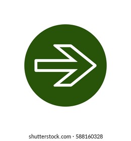  Arrow   icon,vector. Flat design.