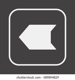  Arrow  icon,vector. Flat design. 