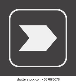  Arrow  icon,vector. Flat design. 
