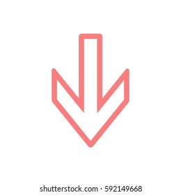  Arrow   icon,vector. Flat design.