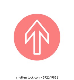  Arrow   icon,vector. Flat design.