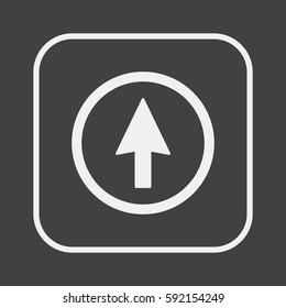  Arrow   icon,vector. Flat design.
