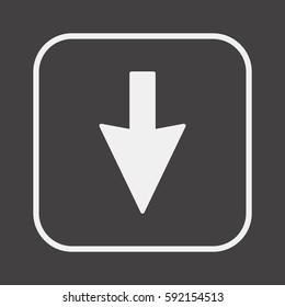  Arrow   icon,vector. Flat design.