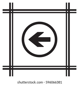  Arrow   icon,vector. Flat design.