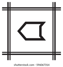  Arrow  icon,vector. Flat design. 