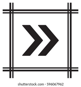  Arrow  icon,vector. Flat design. 