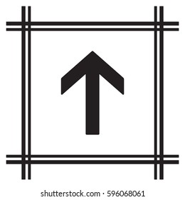  Arrow  icon,vector. Flat design. 